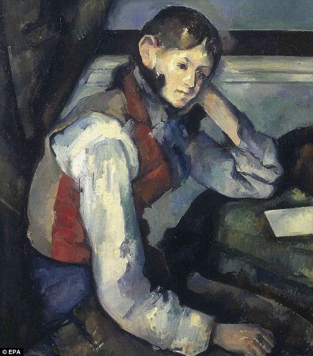 The Boy in the Red Vest Stolen Cezanne painting The Boy in the Red Vest worth 683 million