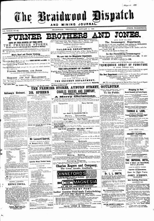 The Braidwood Dispatch and Mining Journal