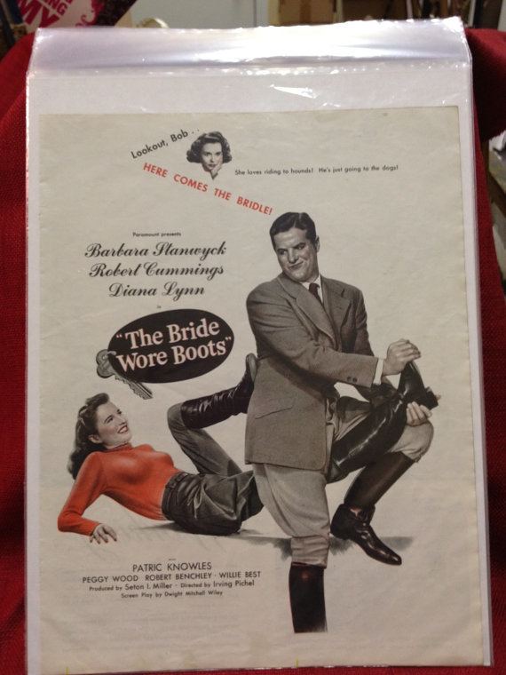 The Bride Wore Boots Movie The Bride Wore Boots Full Page Ad in June