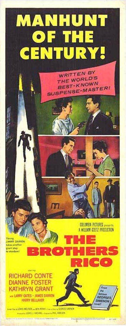 The Brothers Rico The Brothers Rico 1957 Poster 1 Trailer Addict