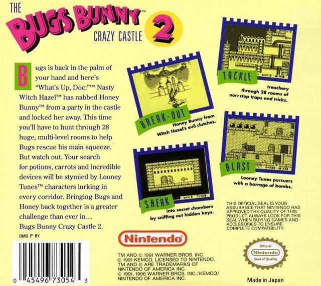 The Bugs Bunny Crazy Castle 2 The Bugs Bunny Crazy Castle 2 Box Shot for Game Boy GameFAQs