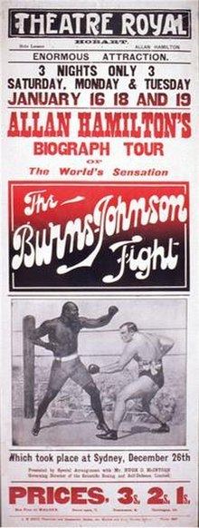 The Burns-Johnson Fight httpsuploadwikimediaorgwikipediaenthumbf