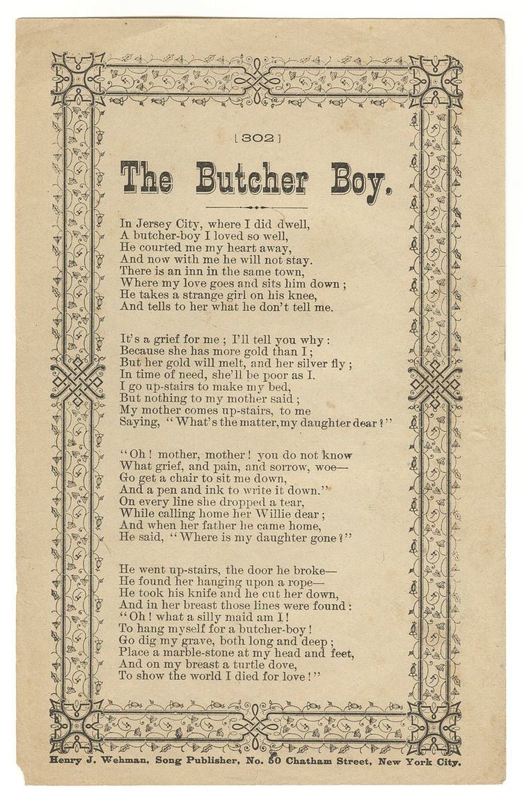 The Butcher's Boy (folk song)