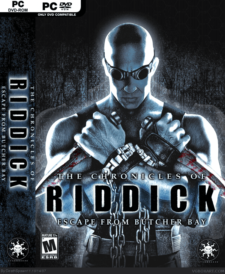 The Chronicles of Riddick: Escape from Butcher Bay vgboxartcomboxesPC11684thechroniclesofridd
