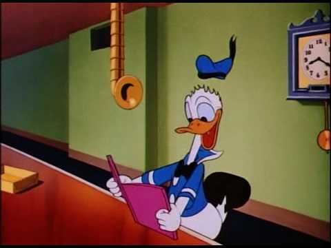 The Clock Watcher Donald Duck The Clock Watcher 1945 YouTube