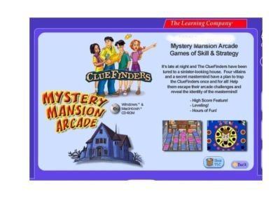 The ClueFinders: Mystery Mansion Arcade ClueFinders Mystery Mansion Arcade Childrens educational software