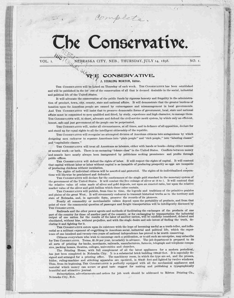 The Conservative (1898-1902)