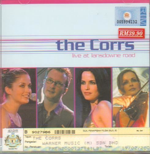 The Corrs: Live at Lansdowne Road The Corrs Live At Lansdowne Road Malaysia Video CD 254947