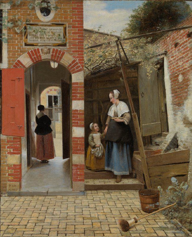 The Courtyard of a House in Delft httpswwwnationalgalleryorgukserveriipFIF