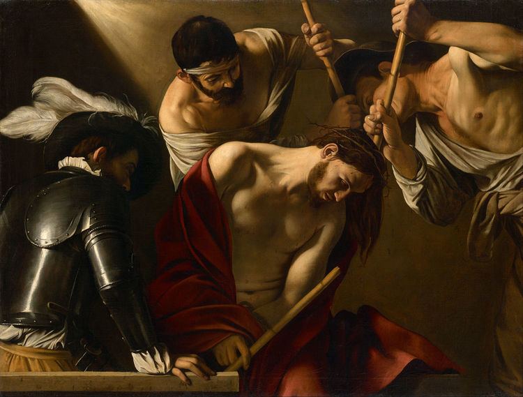 The Crowning with Thorns (Caravaggio) httpsuploadwikimediaorgwikipediacommonsthu