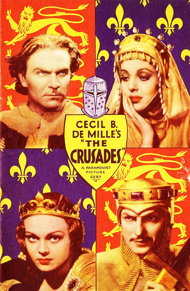 The Crusades (film) Cecil B DeMille Biblical and Historic Epics The Crusades