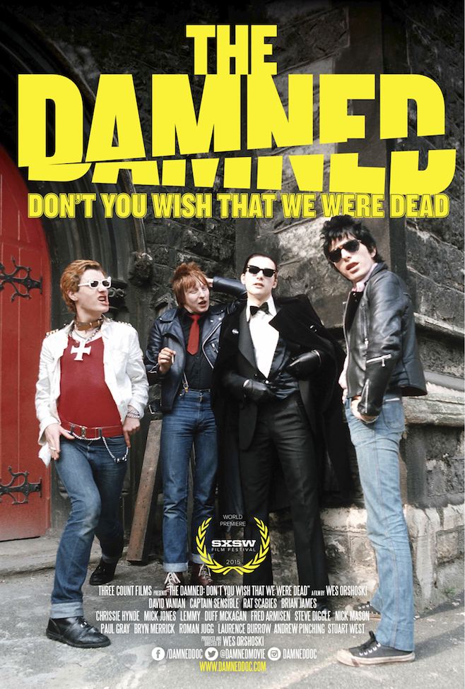 The Damned (band) The Damned Documentary Trailer with World Premiere at SXSW Post