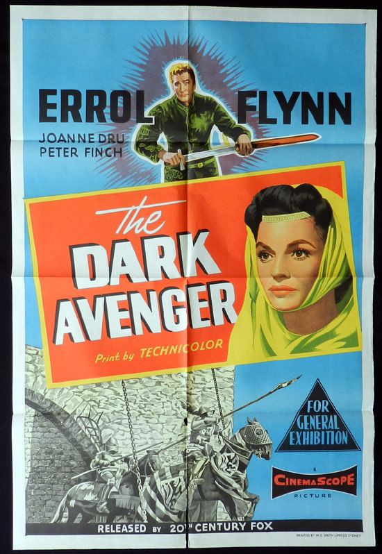 The Dark Avenger THE DARK AVENGER 1958 Errol Flynn One sheet Movie Poster