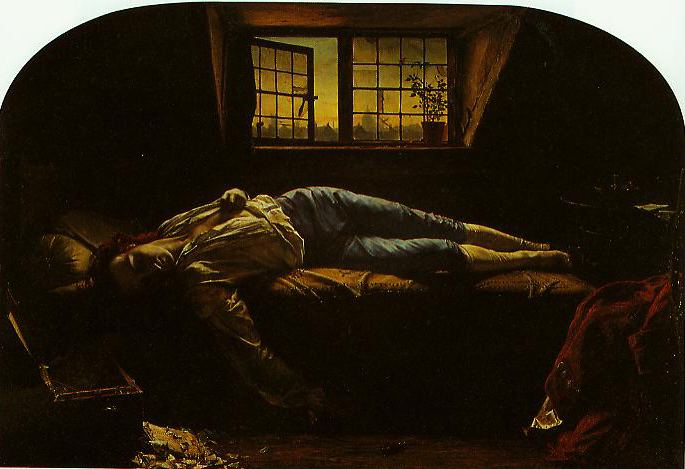 The Death of Chatterton The Death Of Chatterton painting Henry Wallis Oil Painting