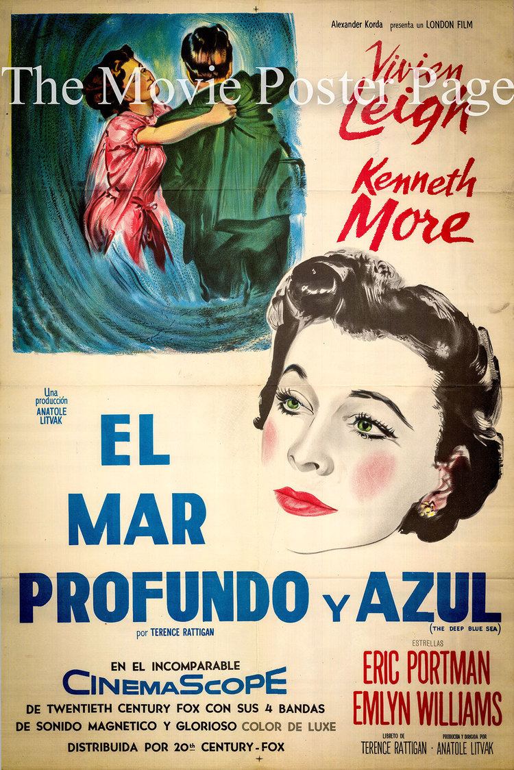 The Deep Blue Sea (1955 film) Movie Poster Collecting The Deep Blue Sea Kenneth More 1955