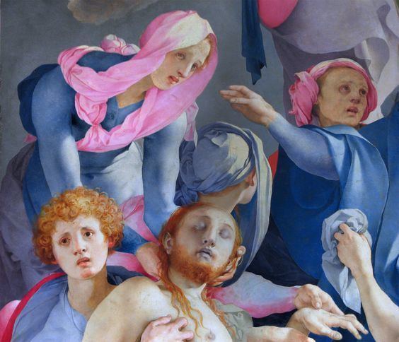 The Deposition from the Cross (Pontormo) Jacopo da Pontormo detail of the Deposition from the Cross