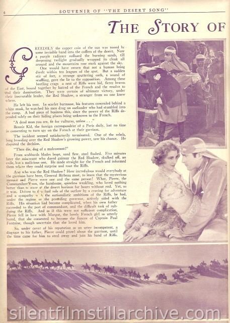 The Desert Song (1929 film) NitrateVillecom View topic THE DESERT SONG 1929