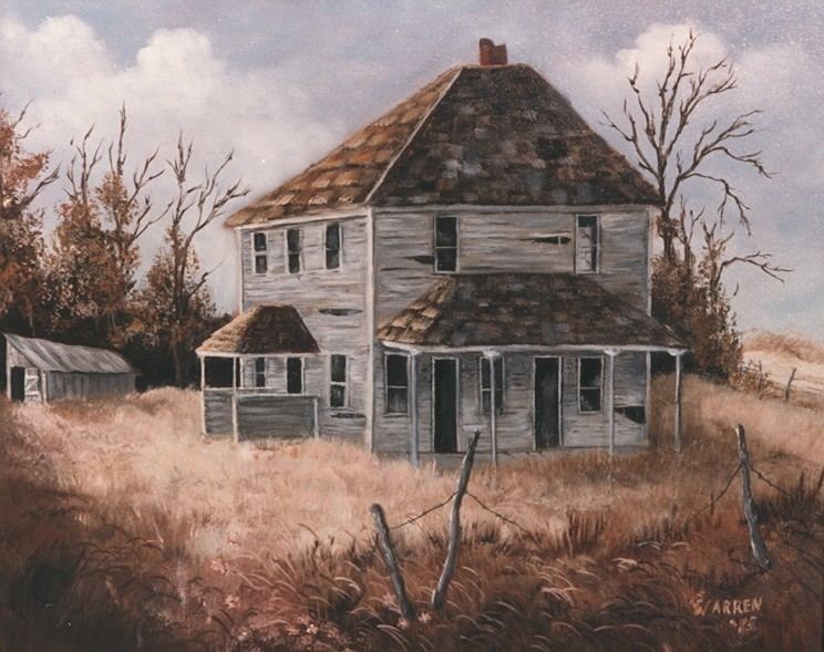 The Deserted House Original oils by Gloria Jennings Warren