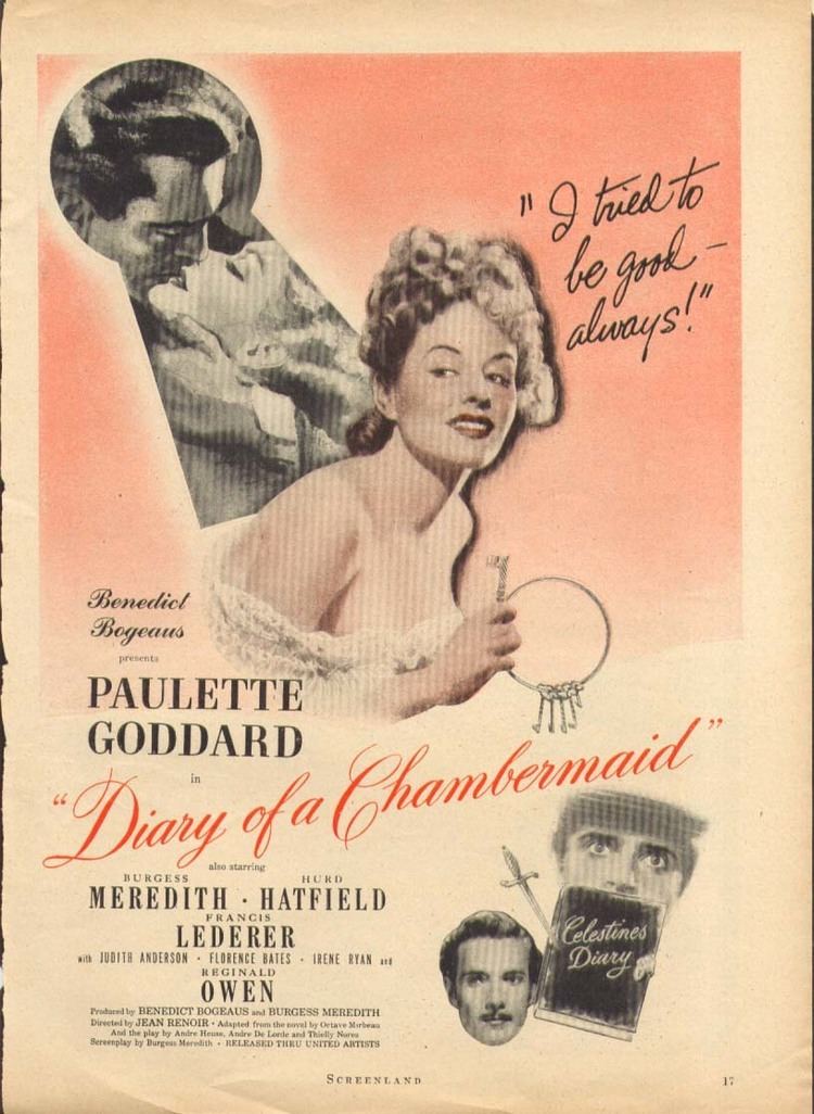 The Diary of a Chambermaid (1946 film) wwwjumpingfrogcomimagesAdsMovies46mov069jpg