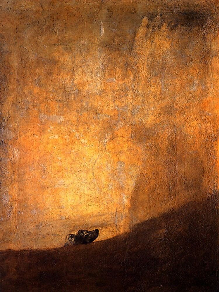 The Dog (Goya) Varieties of Falling The Dog