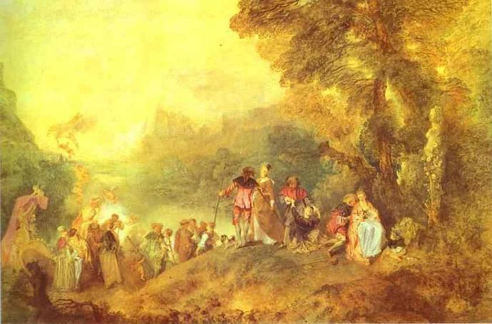 The Embarkation for Cythera Embarkation for Cythera by JeanAntoine Watteau ArtinthePicturecom