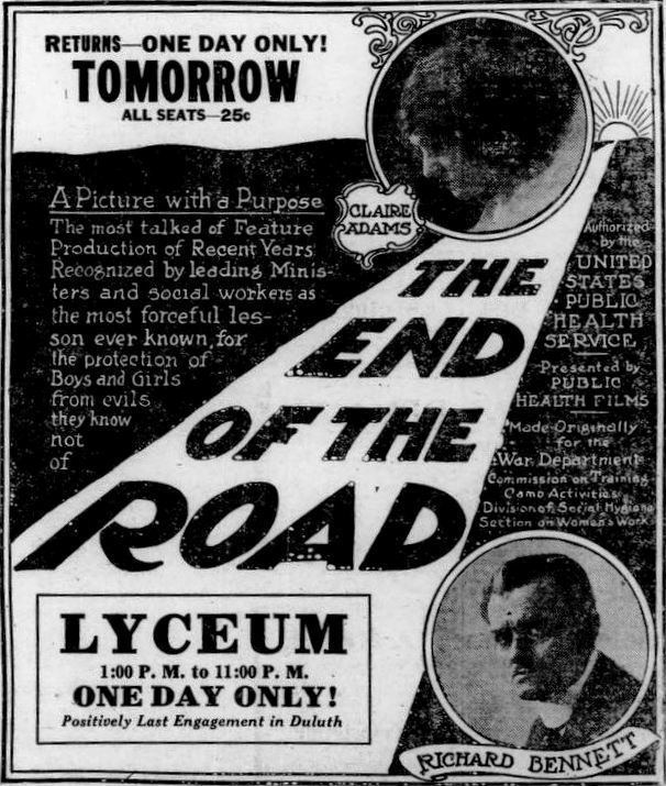 The End of the Road (1919 film) The End of the Road 1919 film Wikipedia