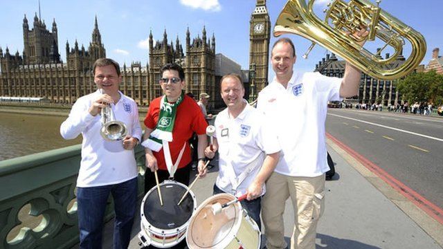 The England Band Praise Be England Supporters Band Cleared To Play 39Great Escape39 Ad