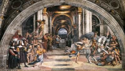 The Expulsion of Heliodorus from the Temple Web Gallery of Art searchable fine arts image database