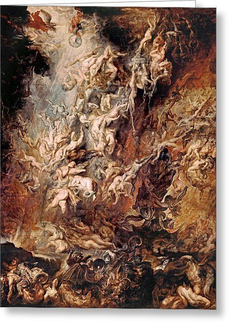The Fall of the Damned The Fall Of The Damned Painting by Peter Paul Rubens