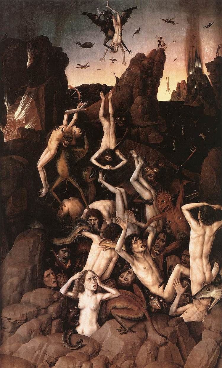 The Fall of the Damned The Fall of the Damned painting by Dieric Bouts HORRORPEDIA