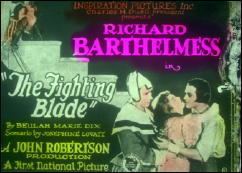 The Fighting Blade A Movie Review by Walter Albert THE FIGHTING BLADE 1923