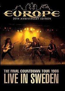 The Final Countdown Tour 1986: Live in Sweden – 20th Anniversary Edition httpsuploadwikimediaorgwikipediaenthumb8