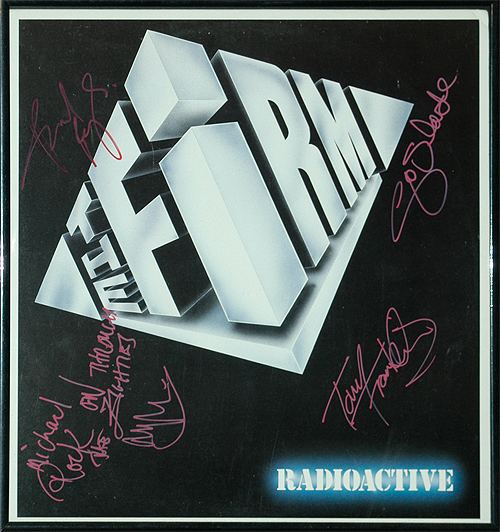 The Firm (rock band) Rock Rattle n39 Roll The Firm Autographed Radioactive 12quot Promo
