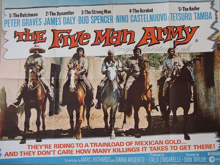 The Five Man Army The Five Man Army Original Vintage Film Poster Original Poster