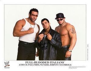 The Full Blooded Italians WWE SIGNED PHOTO NUNZIO WRESTLING WWF PROMO P831 ECW FULL BLOODED