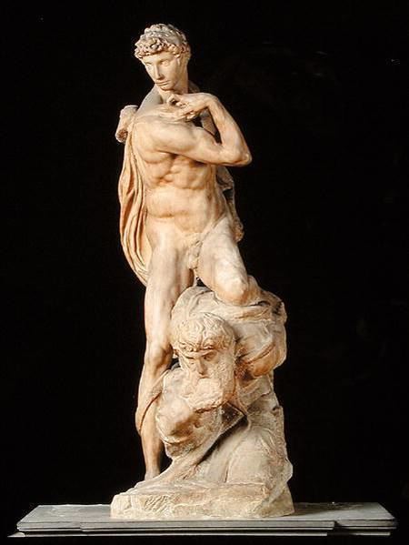 The Genius of Victory The Genius of Victory 153234 by Michelangelo marble 261 m high