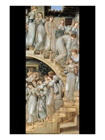 The Golden Stairs The Golden Stairs Poster by Sir Edward Coley BurneJones