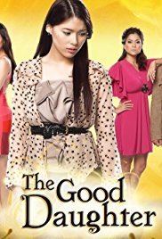 Kylie Padilla wearing a beige and black dress in the tv poster of the 2012 drama series The Good Daughter