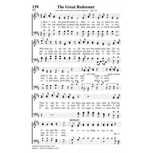 The Great Redeemer The Great Redeemer PDF Song Sheet