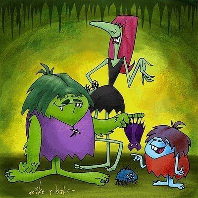 The Gruesomes (The Flintstones) The Gruesomes Weirdly Creepella and Gob Loved the episodes of