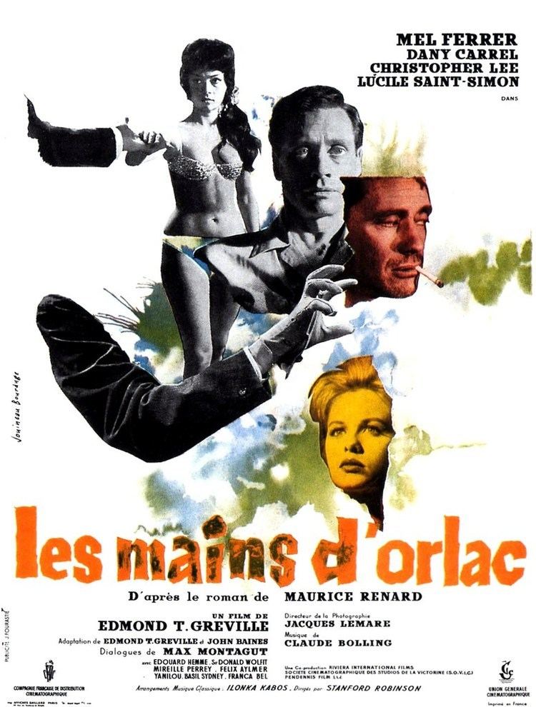 The Hands of Orlac (1960 film) Christopher Lee uniFrance Films