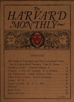 The Harvard Monthly