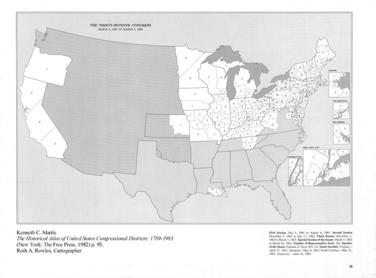 The Historical Atlas of United States Congressional Districts: 1789-1983