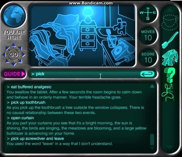 The Hitchhiker's Guide to the Galaxy (video game) The Hitchhikers Guide to the Galaxy Game Part 1 I knocked down a