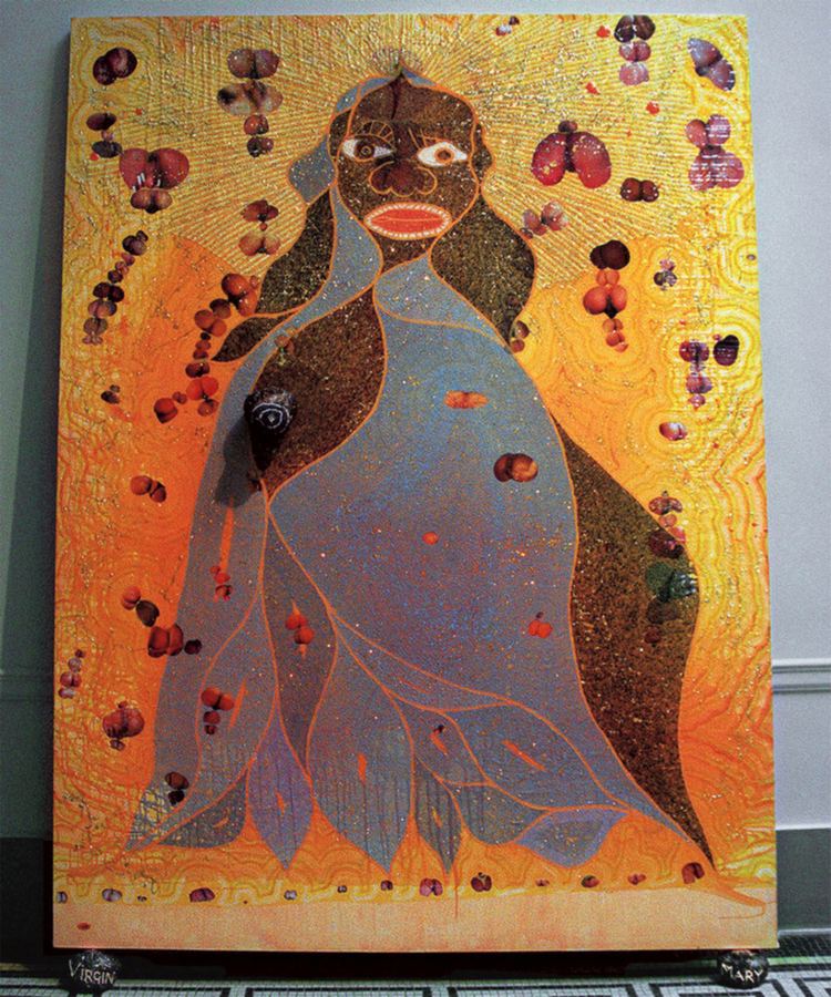 The Holy Virgin Mary The Holy Virgin Mary Chris Ofili Sartle See Art Differently