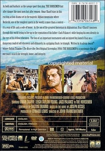 The Horsemen (1971 film) The Horsemen DVD 1971 Omar Sharif 799 BUY NOW RareDVDsBiz