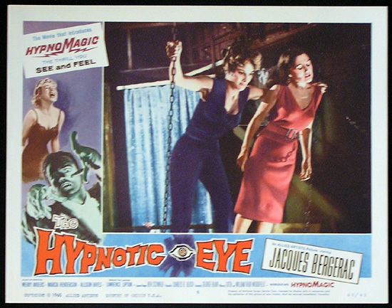 The Hypnotic Eye THE HYPNOTIC EYE Lobby card 8 1960 Jacques Bergerac HYPNOMAGIC