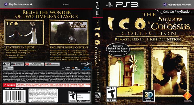 The Ico & Shadow of the Colossus Collection BCUS98259 The ICO amp Shadow of the Colossus Collection