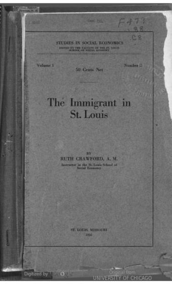 The Immigrant of St. Louis (book)