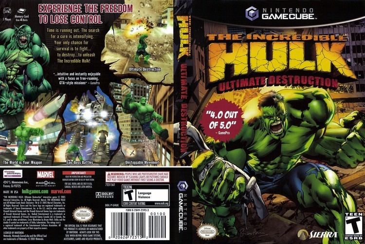 The Incredible Hulk: Ultimate Destruction The Incredible Hulk Ultimate Destruction ISO lt GCN ISOs Emuparadise